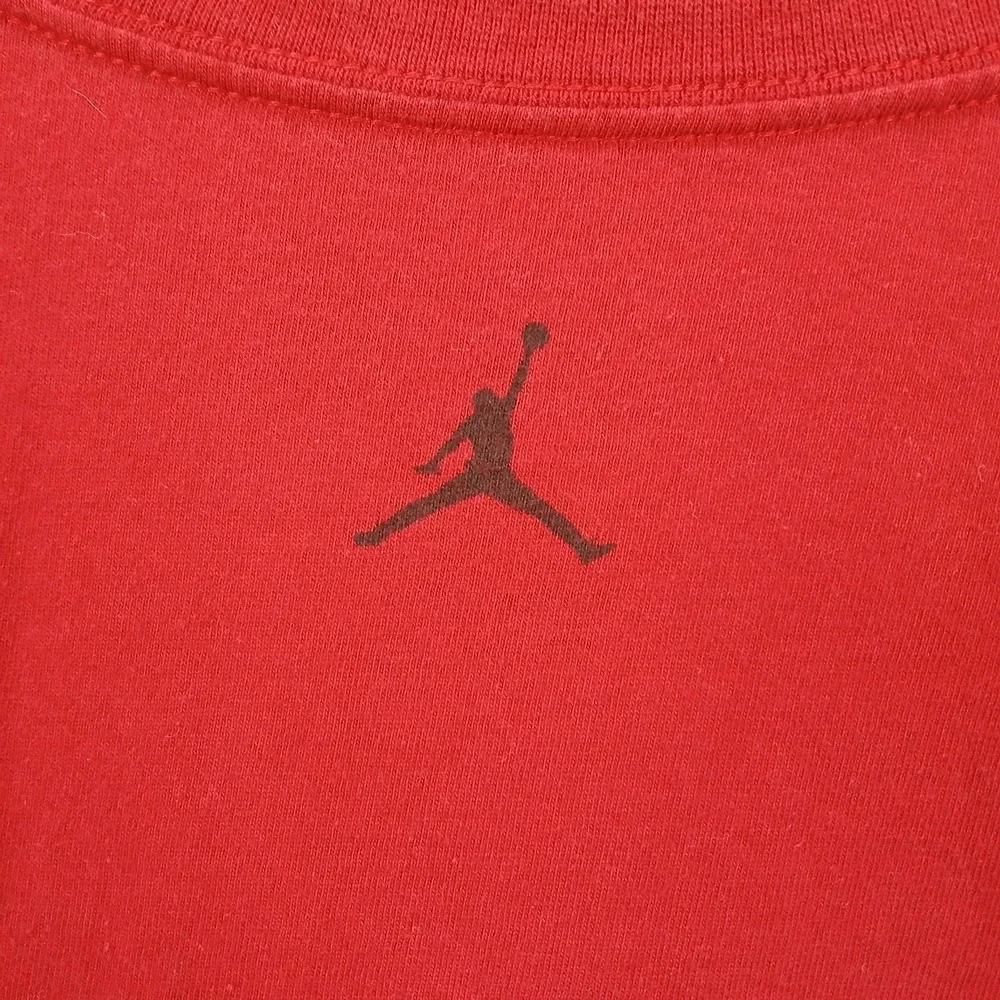 Nike Air Jordan T-Shirt Mens 2XL Red Graphic Jumpman Logo Short Sleeve Crew Neck